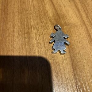 Sterling Silver little Girl Pendant Charm